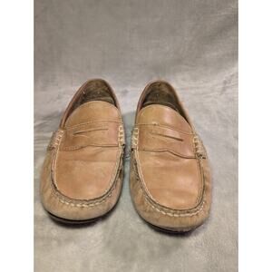 Polo Ralph Lauren Wes Men's Size 10.5 Tan Leather Driving Moccasin Penny Loafers